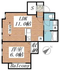 戸越公園駅 徒歩4分 2階の物件間取画像